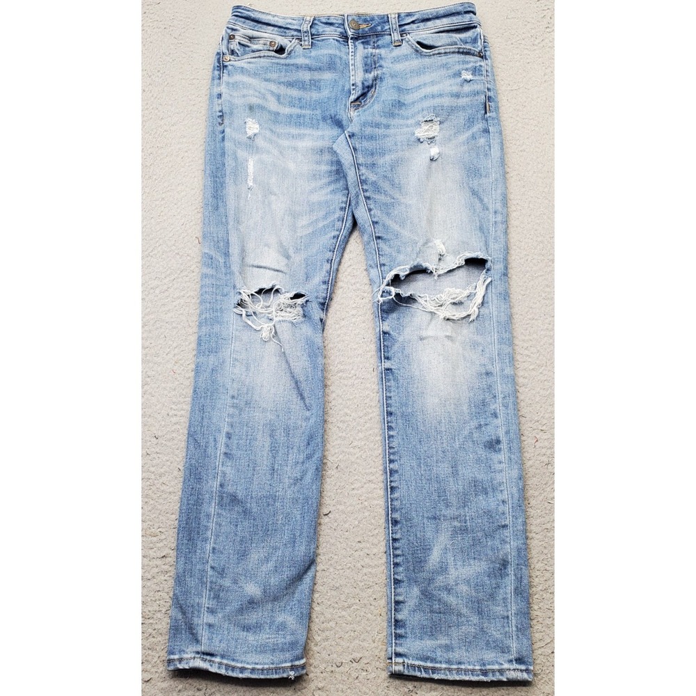 American Eagle‎ Straight Jeans Mens 29x30 Blue Denim Next Level Flex Distressed